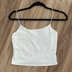 White Crop Top Camisole